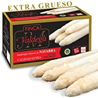 Los mejores  - Finca Valdega - Espárragos Blancos Extra Gruesos Calidad Extra | Alimentación Gourmet Estuche Lata de Conservas de 6-8…
